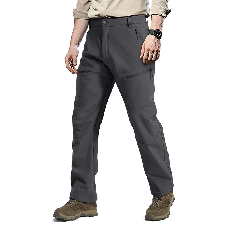 OEM Wholesale Camping Fishing Fleece Outdoor Softshell Pants Trousers With Zipper Pocket, Trekking Pants, Garment Manufactuer