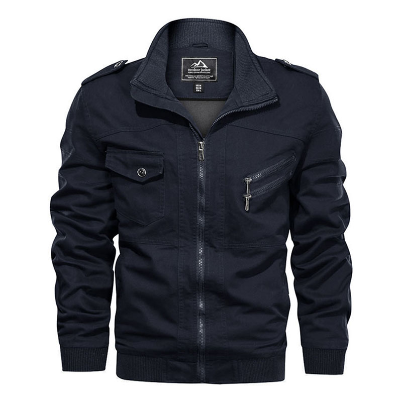 TicK Jacket de trabalho Fashing Custom Plus Size Bomber Fleece Coat Warm Wear-resistindo