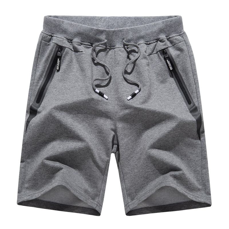 Shorts Casuais de Treinamento de Homens s Cotton Joggers Shorts Running Shorts With Zipper Pockets Loose Leg Bottom Activewear